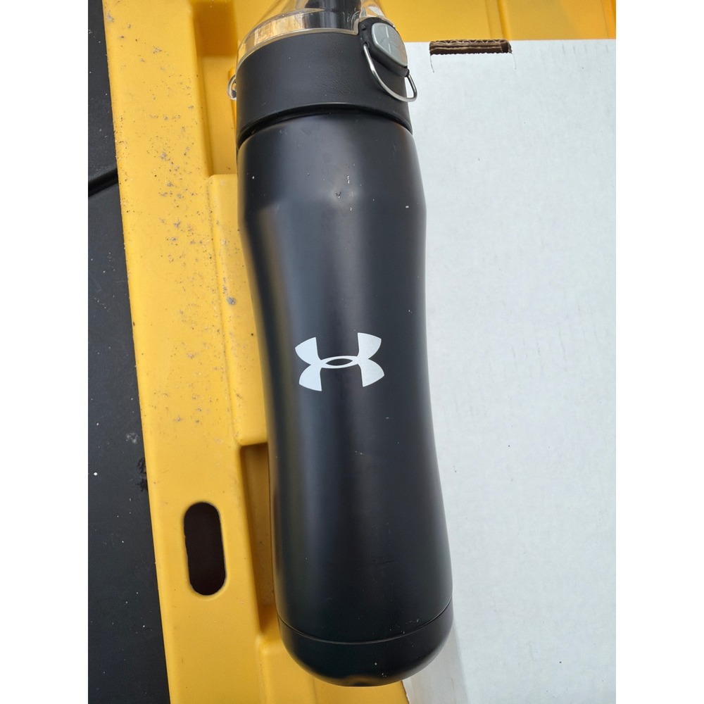 Under Armour Thermos Dominate 18oz Water Bottle Black Stainless Steel 1232014001